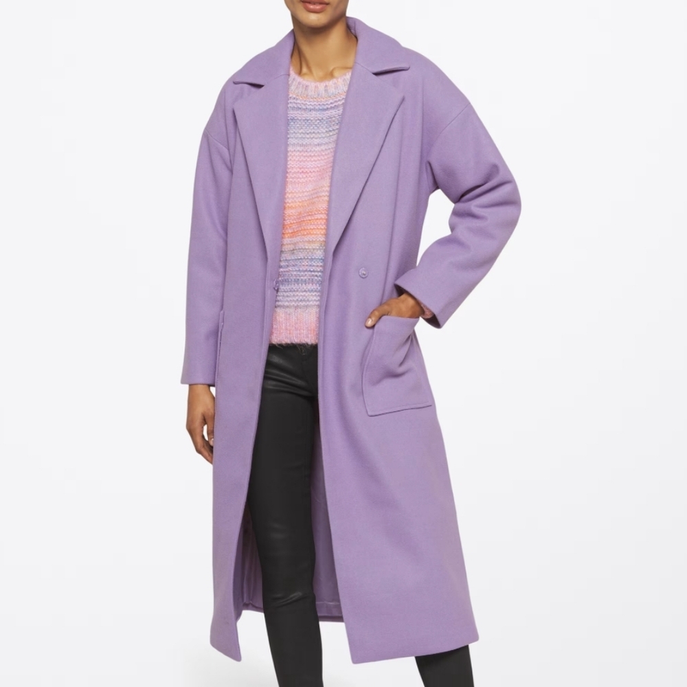Light Lavender Purple Ichi Trench Coat